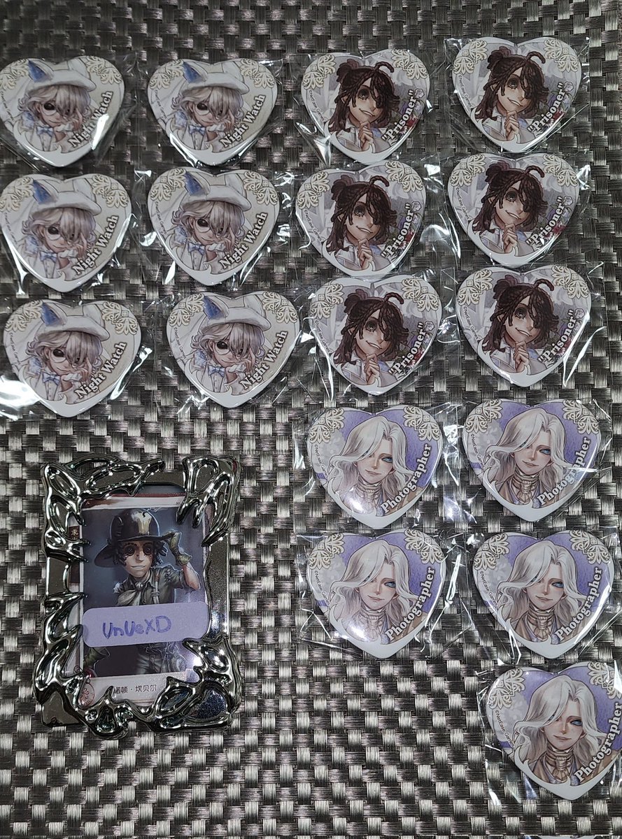 交換】 第五人格 IdentityV ファミマ トレーディングハート缶バッジ