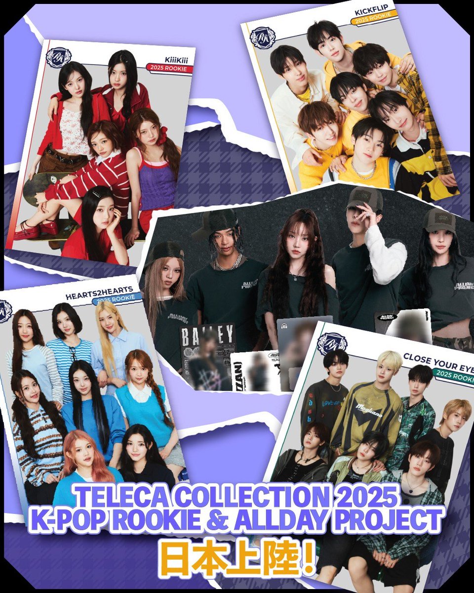 TELECA COLLECTIONー2025 K-POP ROOKIE & ALLDAY PROJECT」💕 注目
