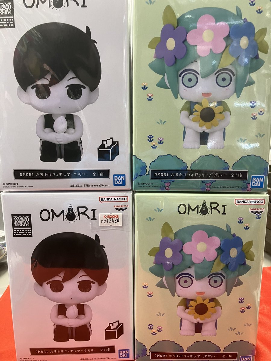 入荷情報】 OMORI オモリ おすわりフィギュア オモリ バジル 各種 税込