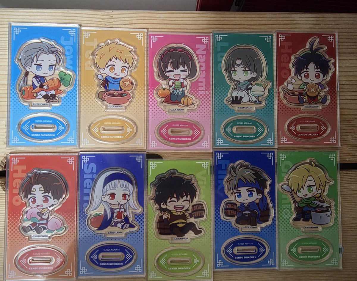 セリアさんにお願いていた、幻想水滸伝のアクスタと、マグネット届き