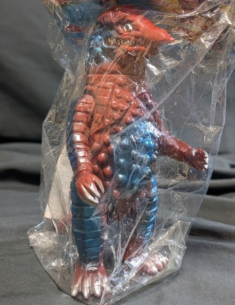 □変身怪獣 ザラガス 高20.5/奥16（cm）未開封 ブルマァク復刻ソフビ