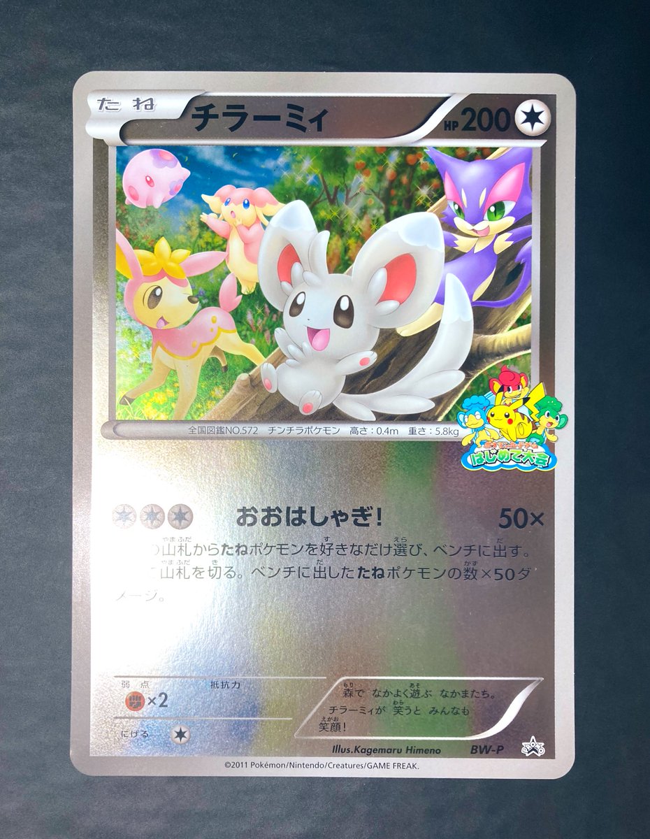 チラーミィ ジャンボカードBW-P ポケモンカード チラーミィ(P)(022-BW