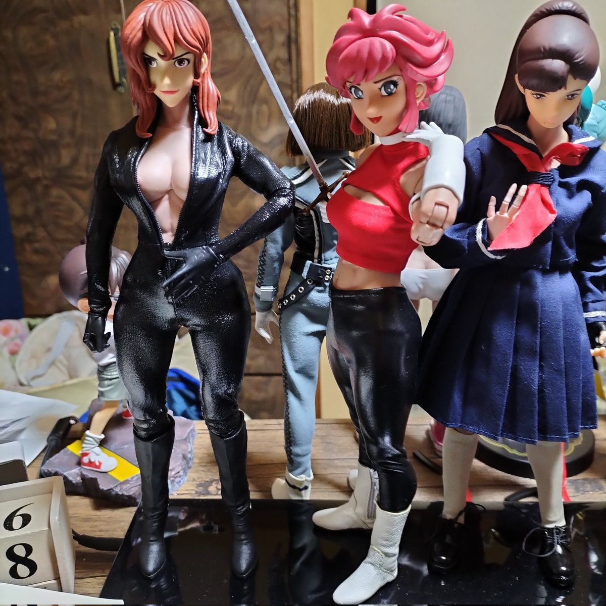 峰不二子とキューティーハニーと麻宮サキ(南野陽子さんバージョン)揃え