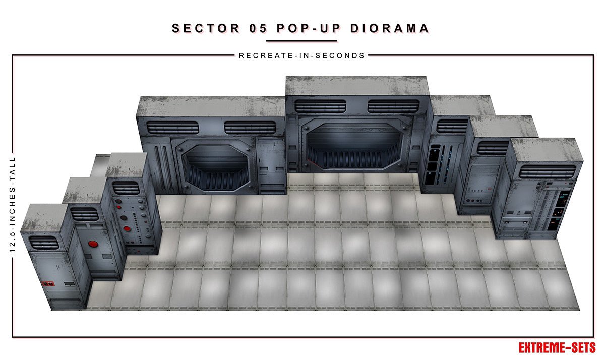 ダンボール製組み立て式ジオラマ！ エクストリームセット”POPUP