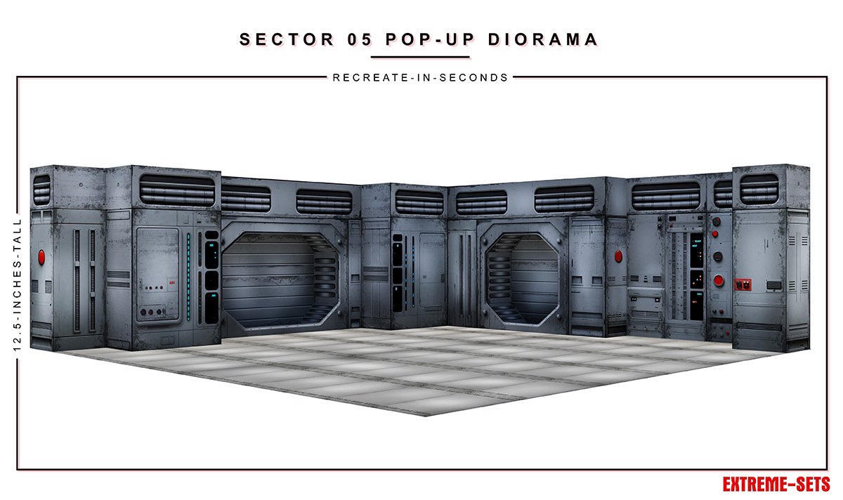 ダンボール製組み立て式ジオラマ！ エクストリームセット”POPUP