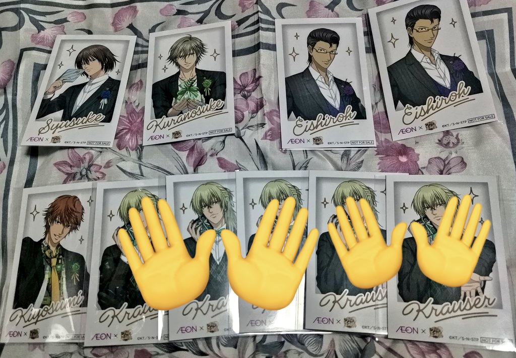 交換】テニプリ 新テニスの王子様 イオン 特典 チェキ風カード 譲