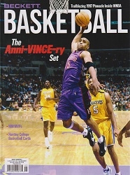 最新号のNBA Beckettが入荷です。 昔集めてたVince Carterが表紙です