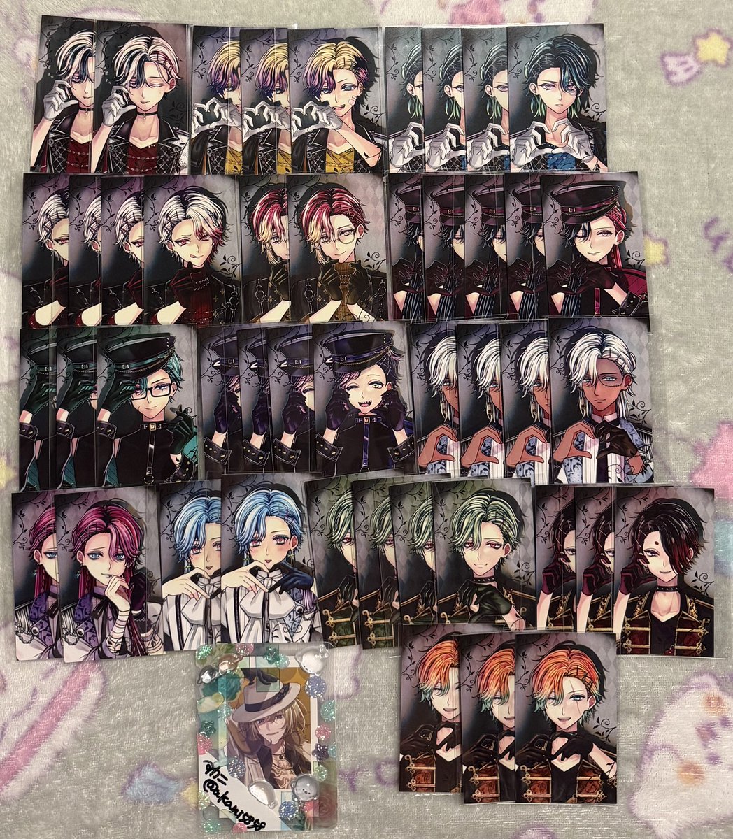 異種 交換】 あくねこ バレンタイン トレカ風カード 箔押し 譲】画像の