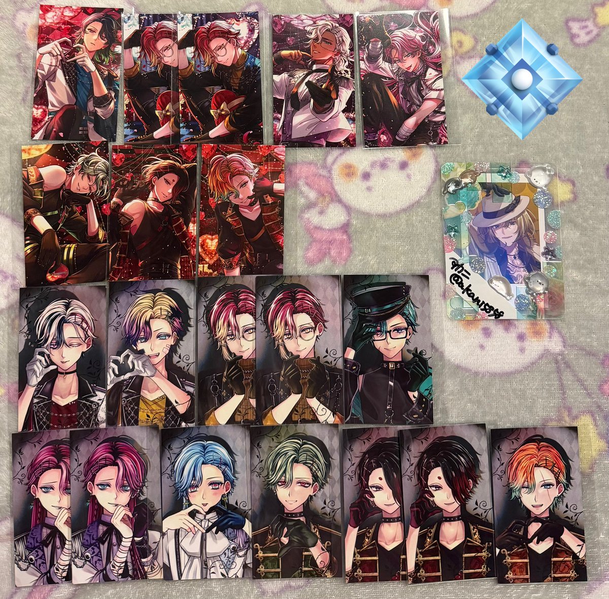 異種 交換】 あくねこ バレンタイン トレカ風カード 箔押し 譲】画像の