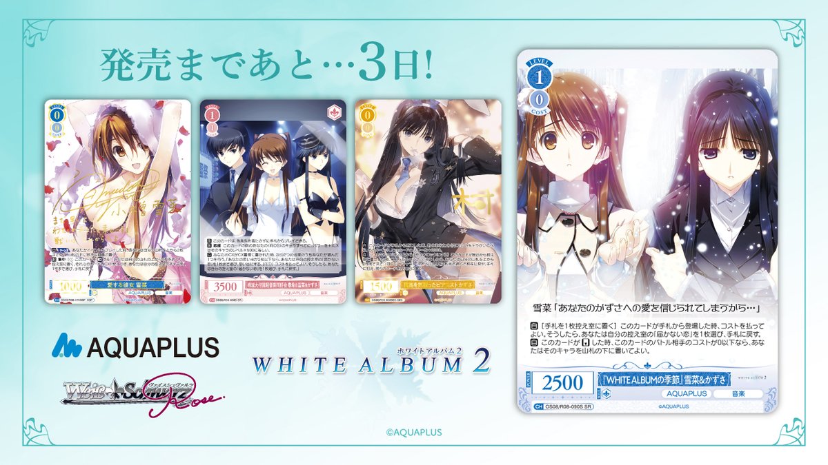 ❄ヴァイスシュヴァルツロゼ【AQUAPLUS】2月27日(金)発売❄ 「もう、見