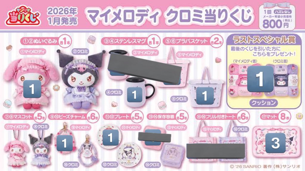 サンリオ 交換 くじ マイメロディ クロミ 譲: ぬいぐるみ ステンレス