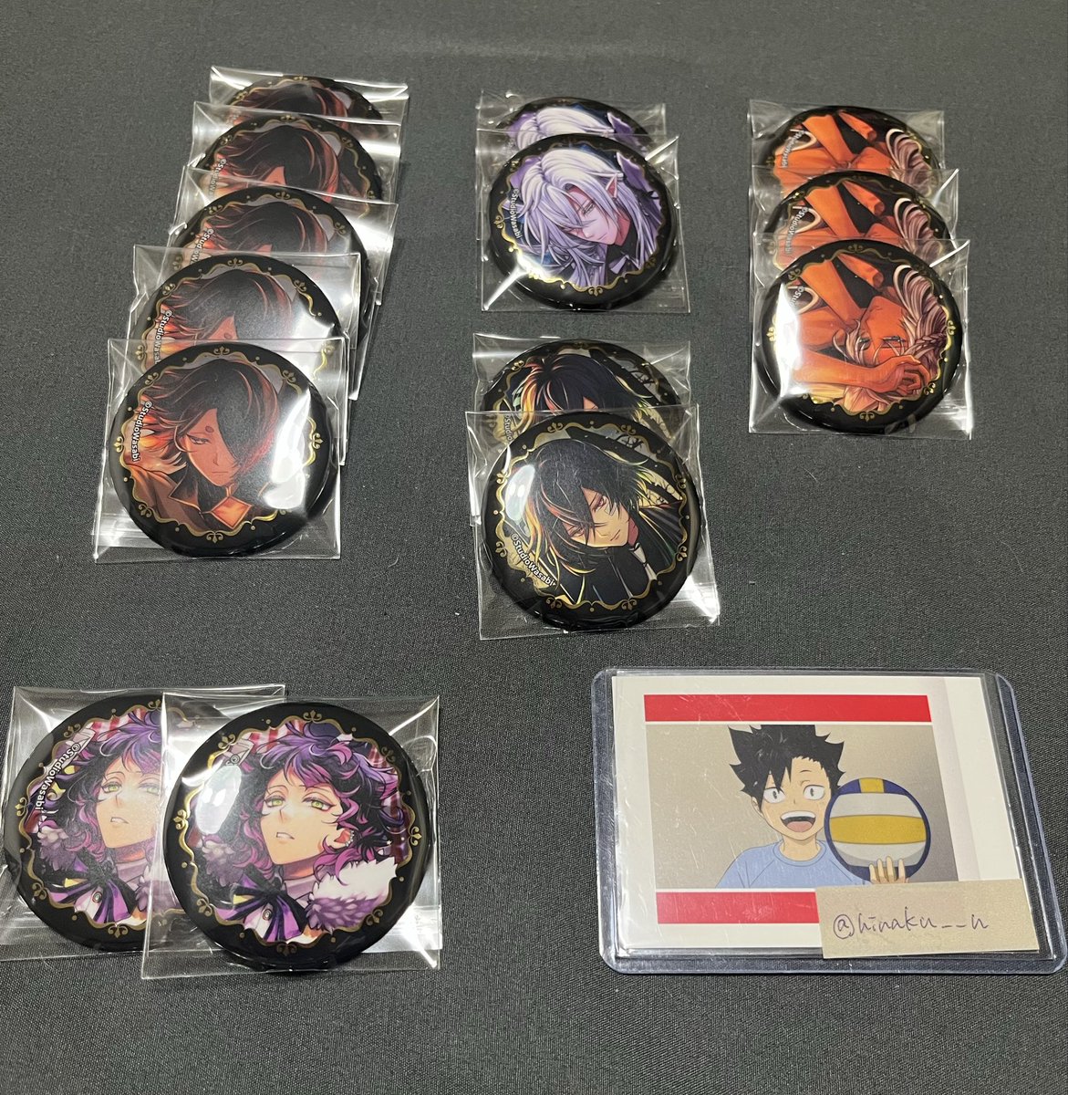 交換】あくねこ 4周年 アニメイト 缶バッジ 譲：ユーハン5、シロ2