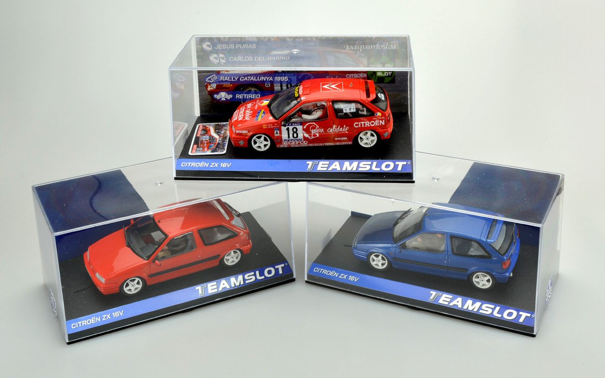 Three new Team Slot Citroen ZX 16V 1/32 #slotcars. Available to
