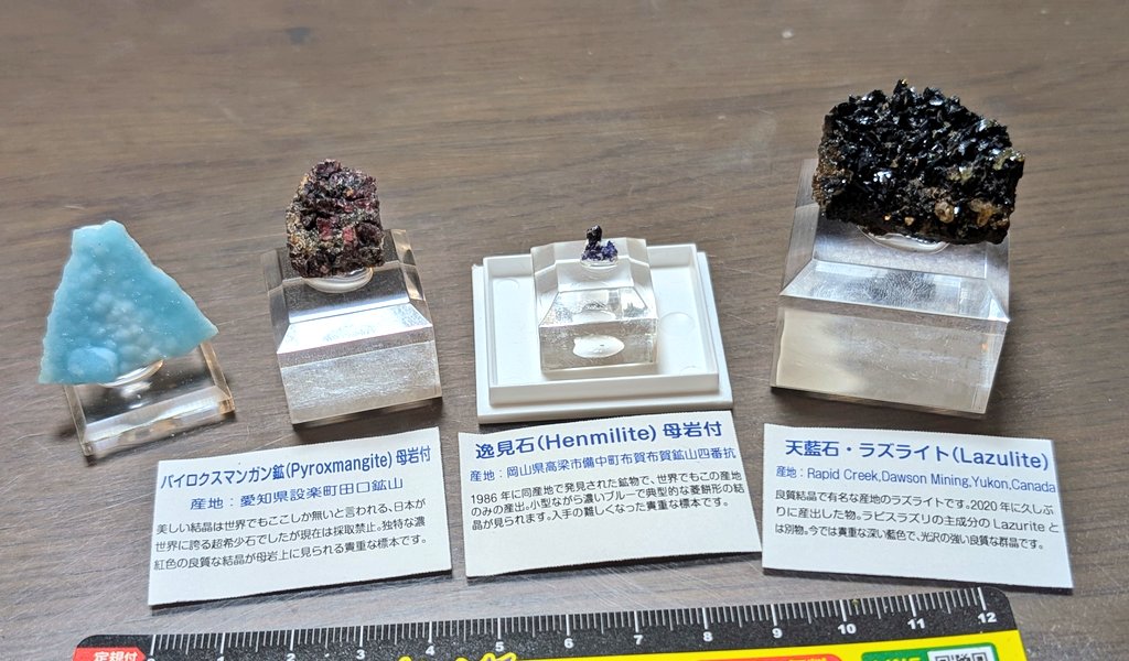 名古屋からの持帰り品➀ 憧れのー！！ パイロクスマンガン鉱母岩付きー
