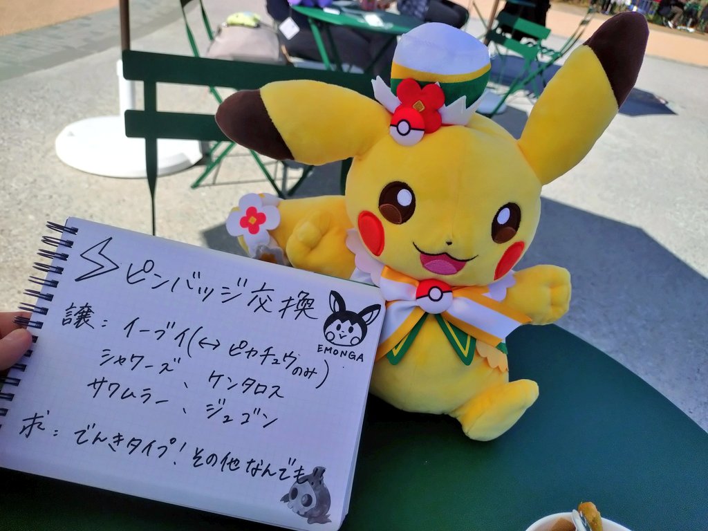 ポケパークカントー ピンバッジ交換お願いします！ #ポケパーク