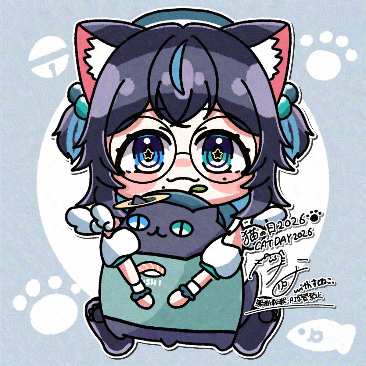 猫の日2026ーーー！！ 引き続き月夜音ひな、すしねこ。をよろしく