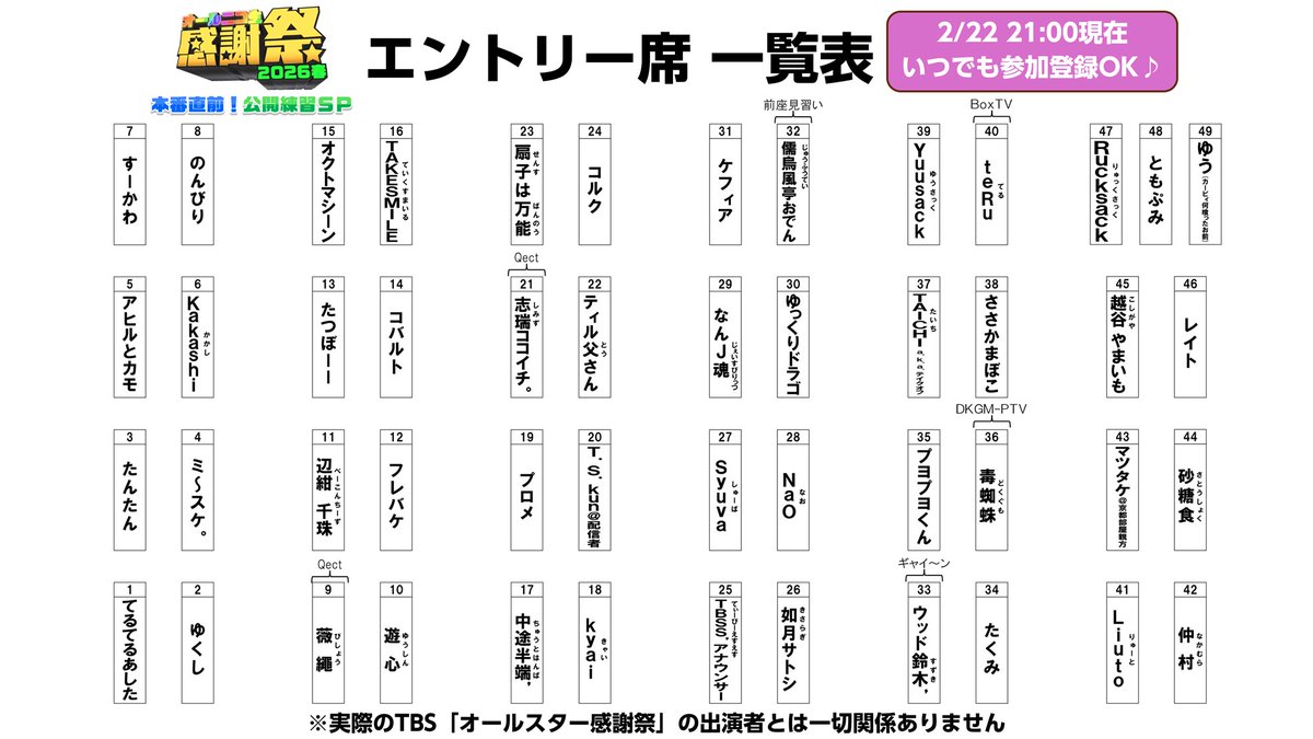 オールニコ生感謝祭@4/11 20:00〜 4h生放送🌸 (@ntgq_official