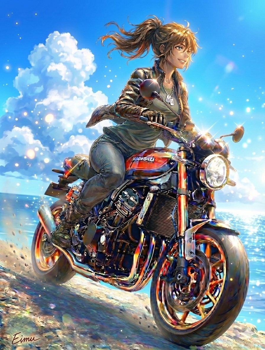 これ以上ない快晴とZ900RSと最高の目覚めを。 Sunday Morning…だけど