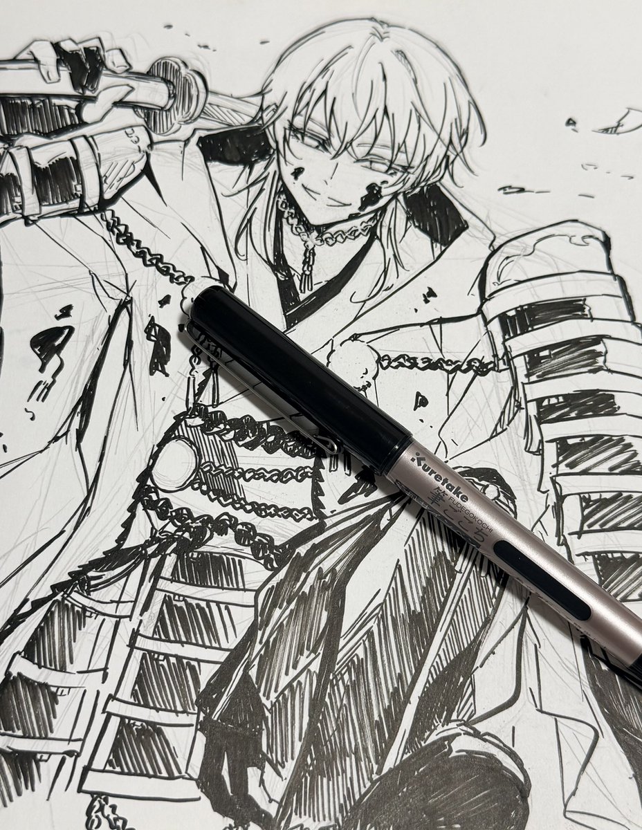 こちらのイラストに使用した画材はこちら💁‍♀️ あとは何の変哲もない