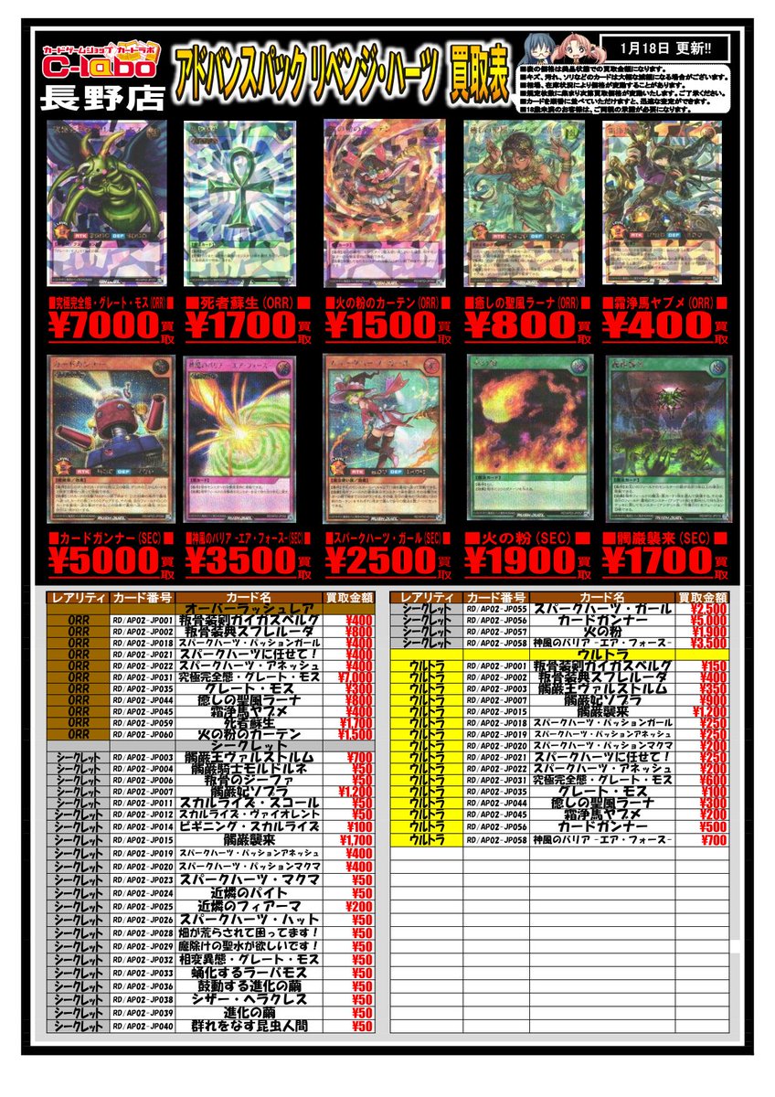 遊戯王ラッシュデュエル買取情報】 最新弾『リベンジ・ハーツ』の買取