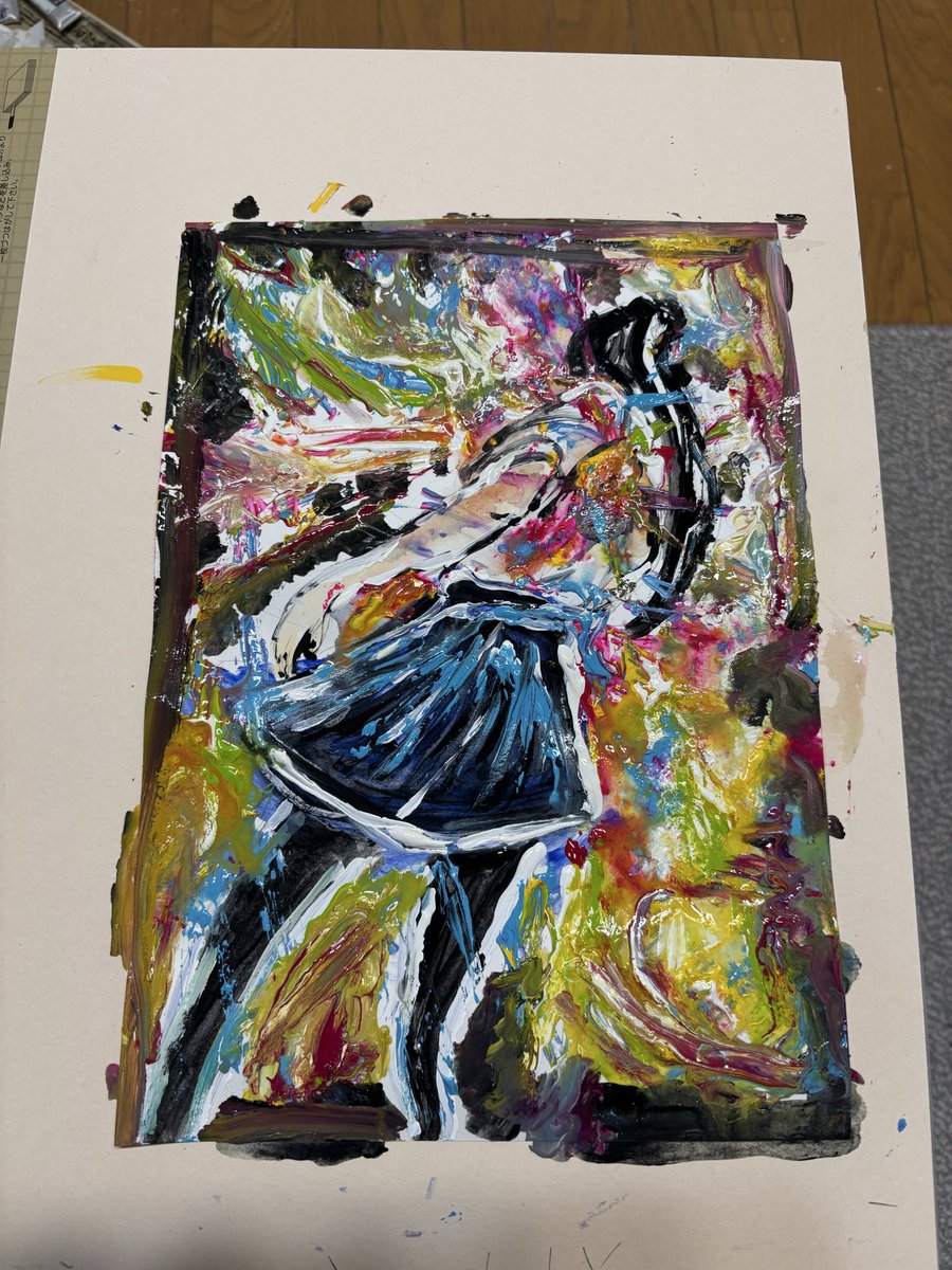 謎の深淵に触れているJKを描いた。 意味は特にないけど…。形はあるが