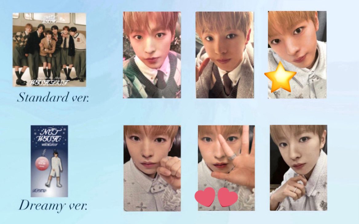 NCT WISH WISHLIST トレカ 交換 【譲】 1.2枚目 シオン リク ユウシ