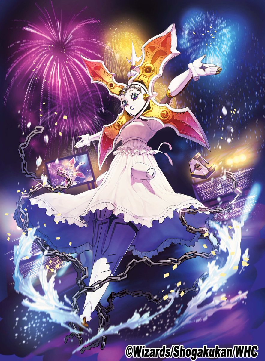 デュエル・マスターズで描かせていただいた「魔法カオスマントラ」です