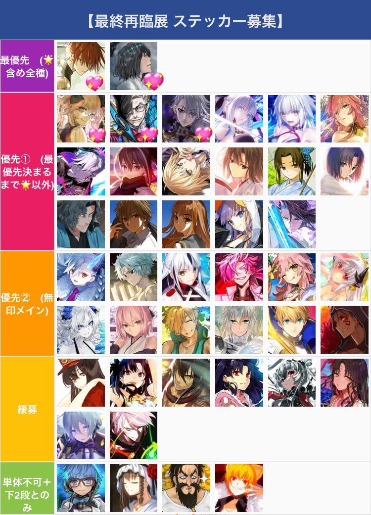 交換】 FGO 最終再臨展 入場特典 ステッカー 求…画像1 💖筆頭優先順