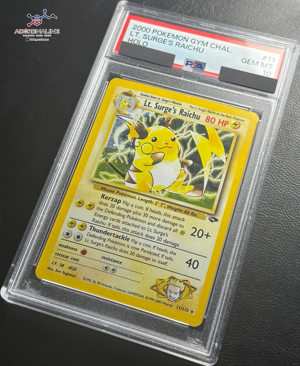 アドレナリン日本橋店 商品紹介📢】 PSA10 英語 マチスのライチュウ