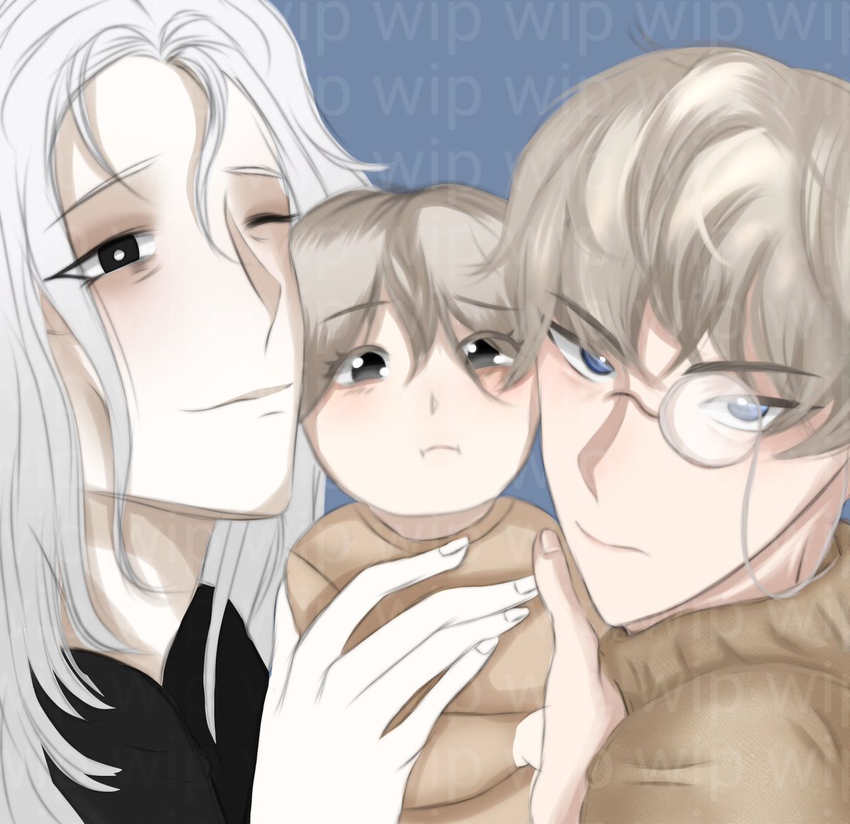 Nobody laughs with him*