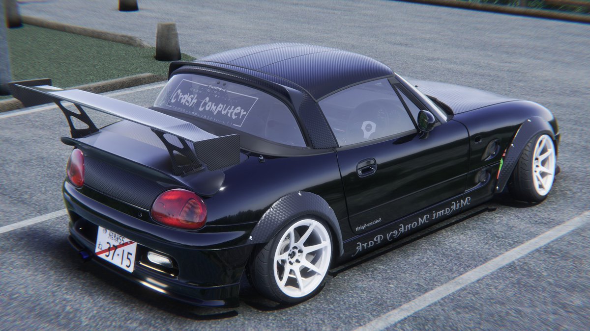 とりあえずカプチーノ仮組みー 色やホイールは後々変更します🫡 #Carx