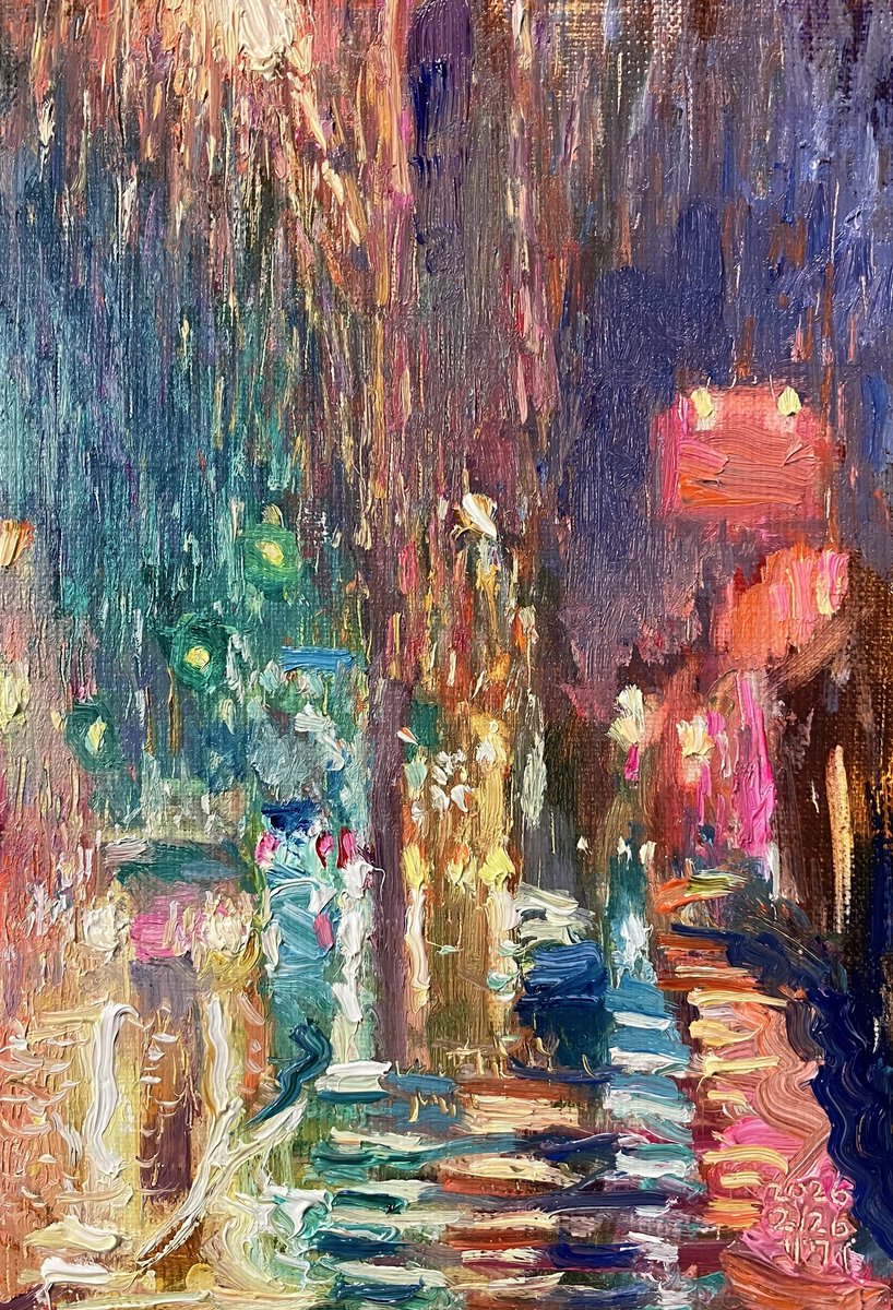 風景」 2026年 SM（22.7cm×15.8cm） 油彩、キャンバス