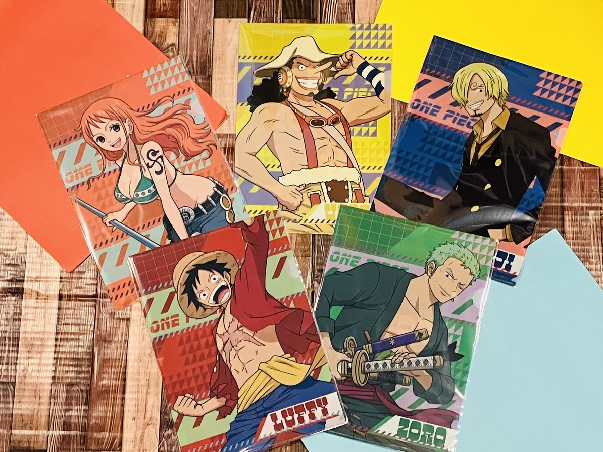 新商品】 MUGIWARA STORE ARTS クリアファイル 各550円(税込) 麦わらの