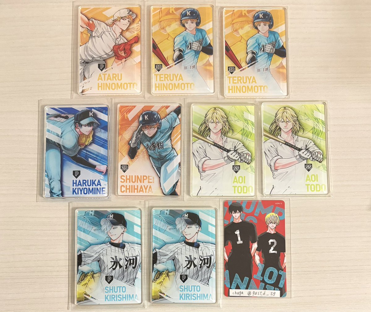 忘却バッテリー ジャンプショップ アクリルキャラコレクション フォト