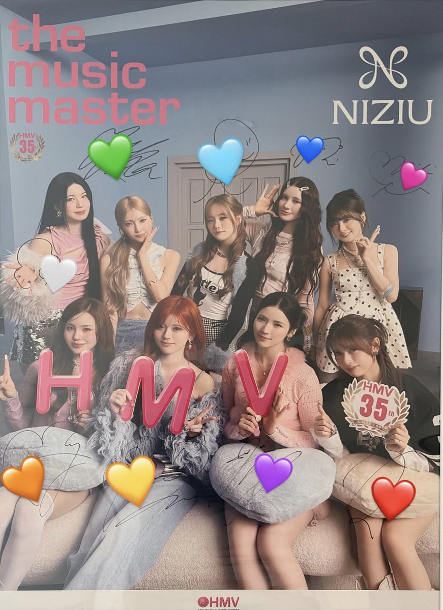 HMVのサイン入りポスター当たった😭🌈 2026年も幸先よすぎる