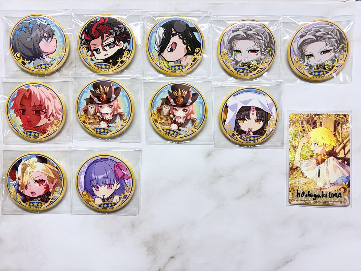 RT @h0shigakiUMA: 【交換 譲渡 】買取 FGO Fate 最終再臨展 ミニ最終