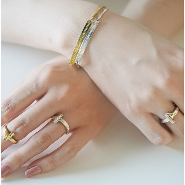 Pickup Item】 7 Cross Logo Ring & Ear Cuff SLV ¥17,600 tax in 「7