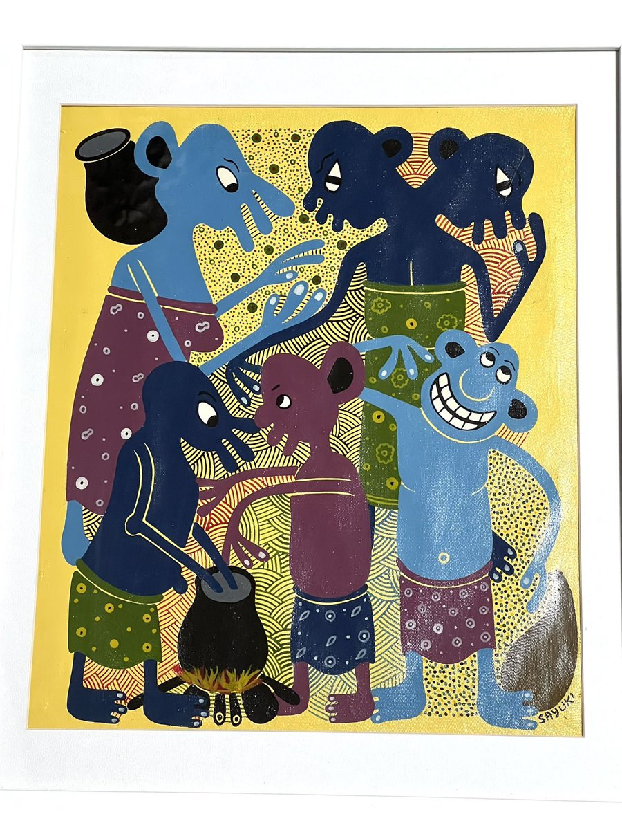 絵画は自分でもそのうち買うな〜と思っていたアフリカ・タンザニアの