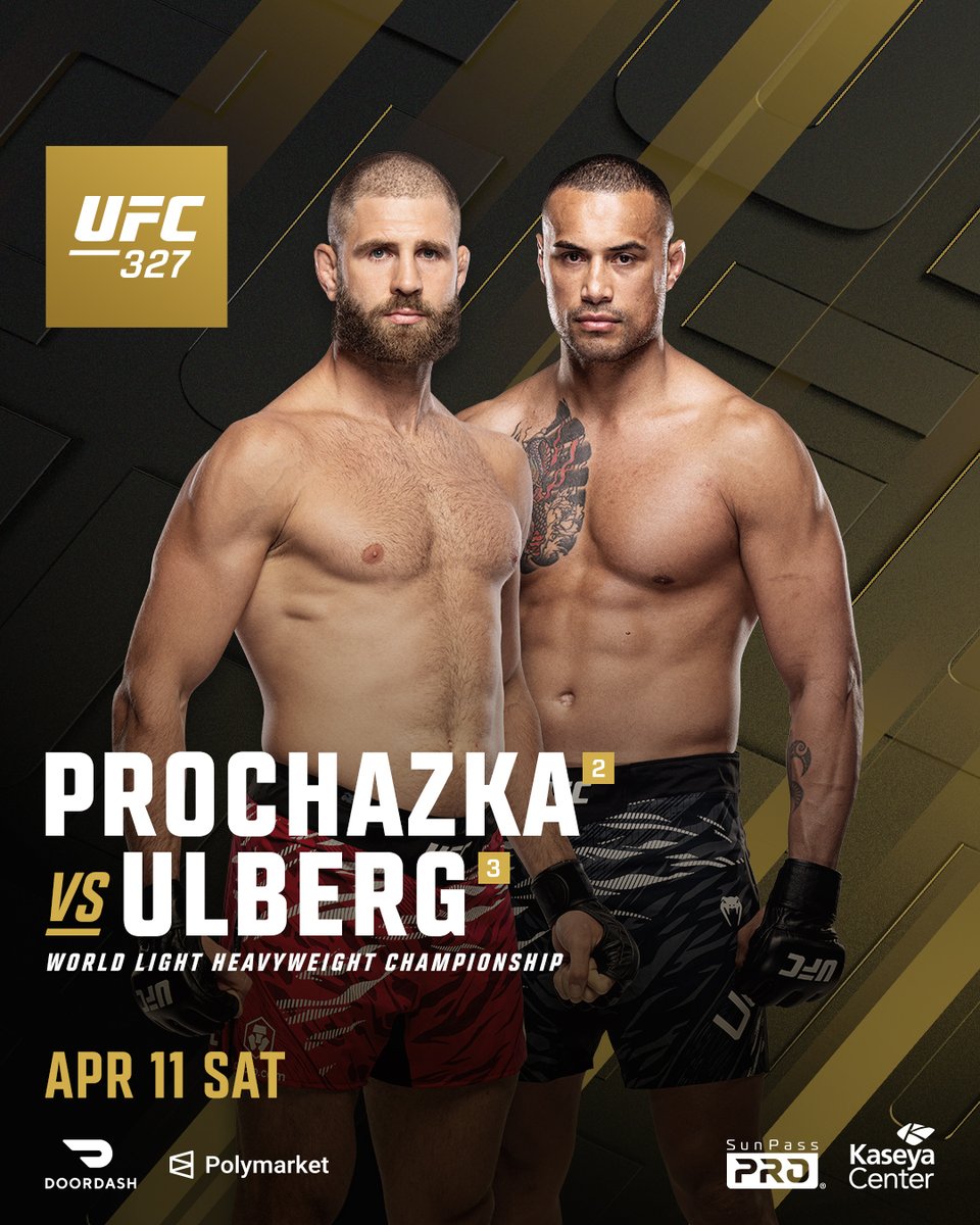 4月11のUFC327のメインはライトヘビー級王座決定戦・イリー