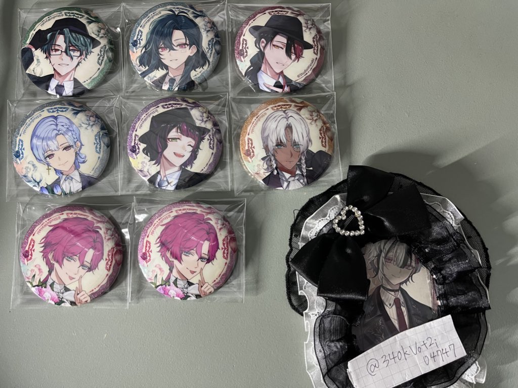 交換】悪魔執事と黒い猫 あくねこ 4Anniversary 4周年 缶バッジ 【求