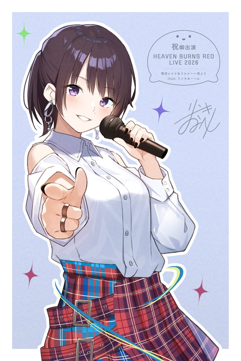 HEAVEN BURNS RED LIVE 2026で贈るフラワースタンドのパネルイラストを