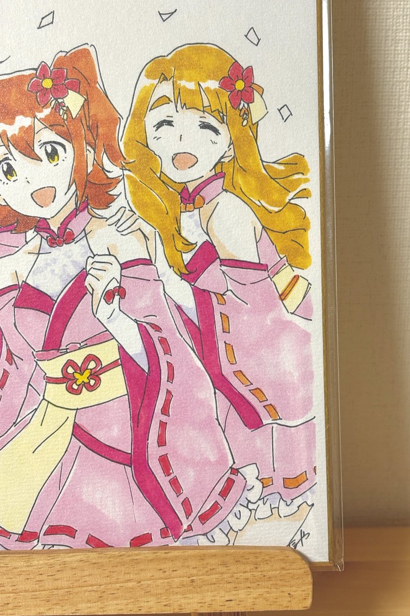 実はこの度、こちらの「複製描き下ろしイラスト色紙」が当選しまして