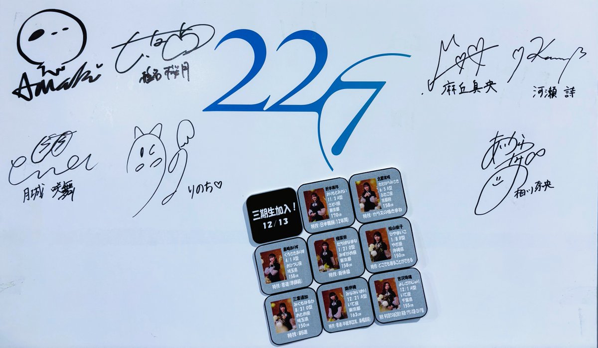 22/7 ナナニジ】 遅ればせながら😭🙇 2月27日は ナナニジの日でした