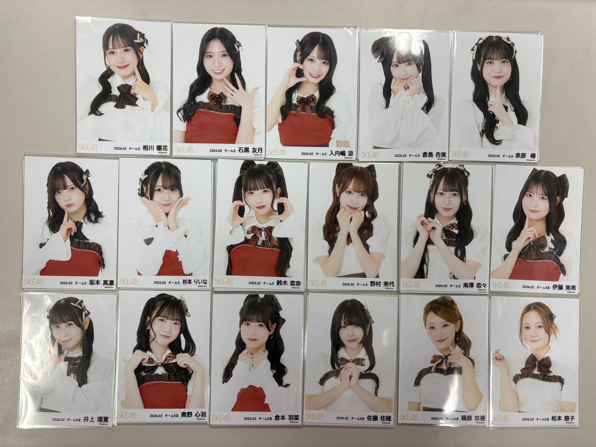 SKE48 2月の月別ランダム生写真 コンプ追加で入荷してますよー‼️‼️‼️