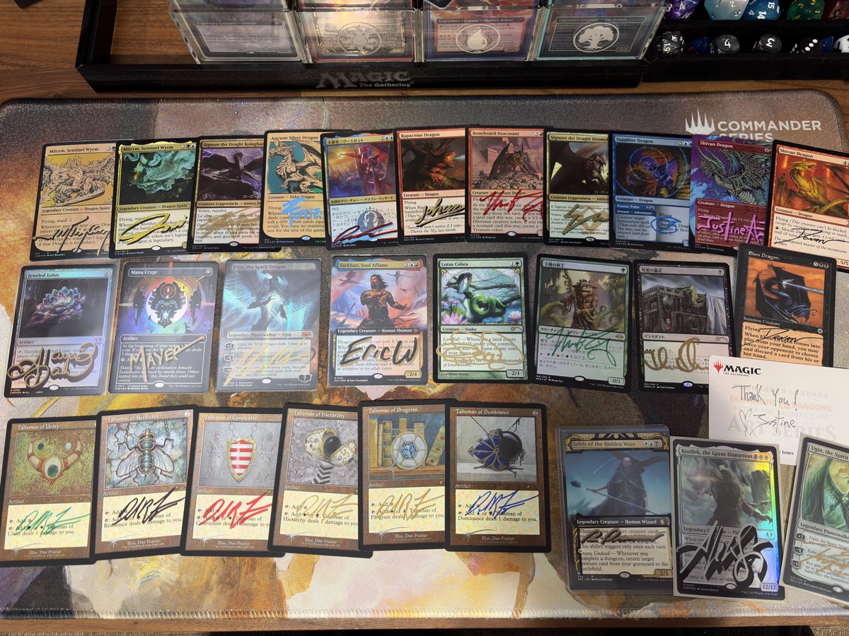 EDH始祖ドラゴンは60/100がfoil +サインドに！新カード入れると減っ