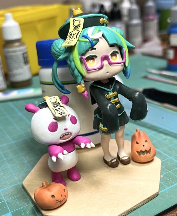 メガネ祭り見た人もメガネあげちゃえ ＃自作フィギュア