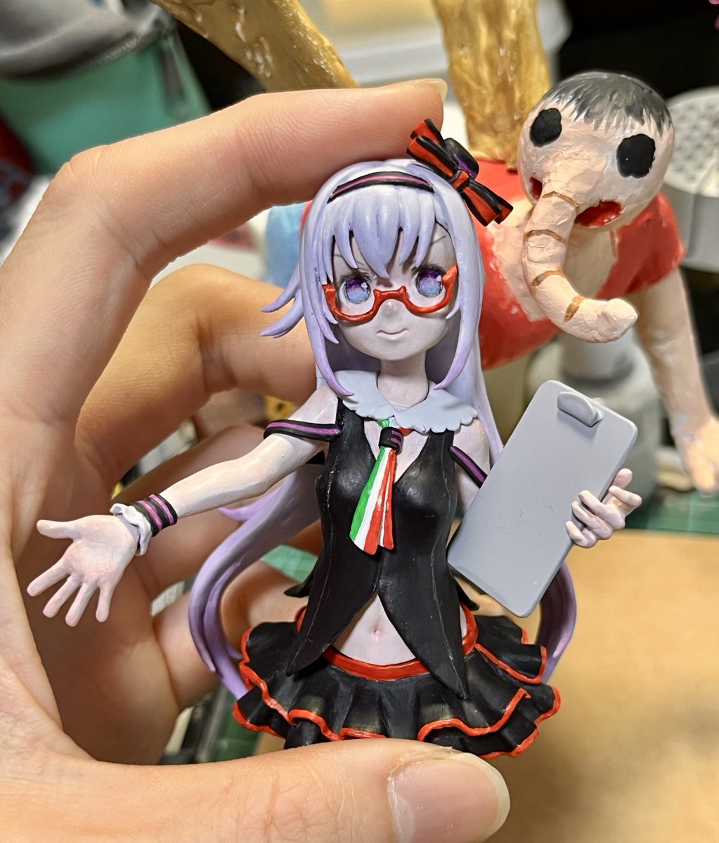 メガネ祭り見た人もメガネあげちゃえ ＃自作フィギュア