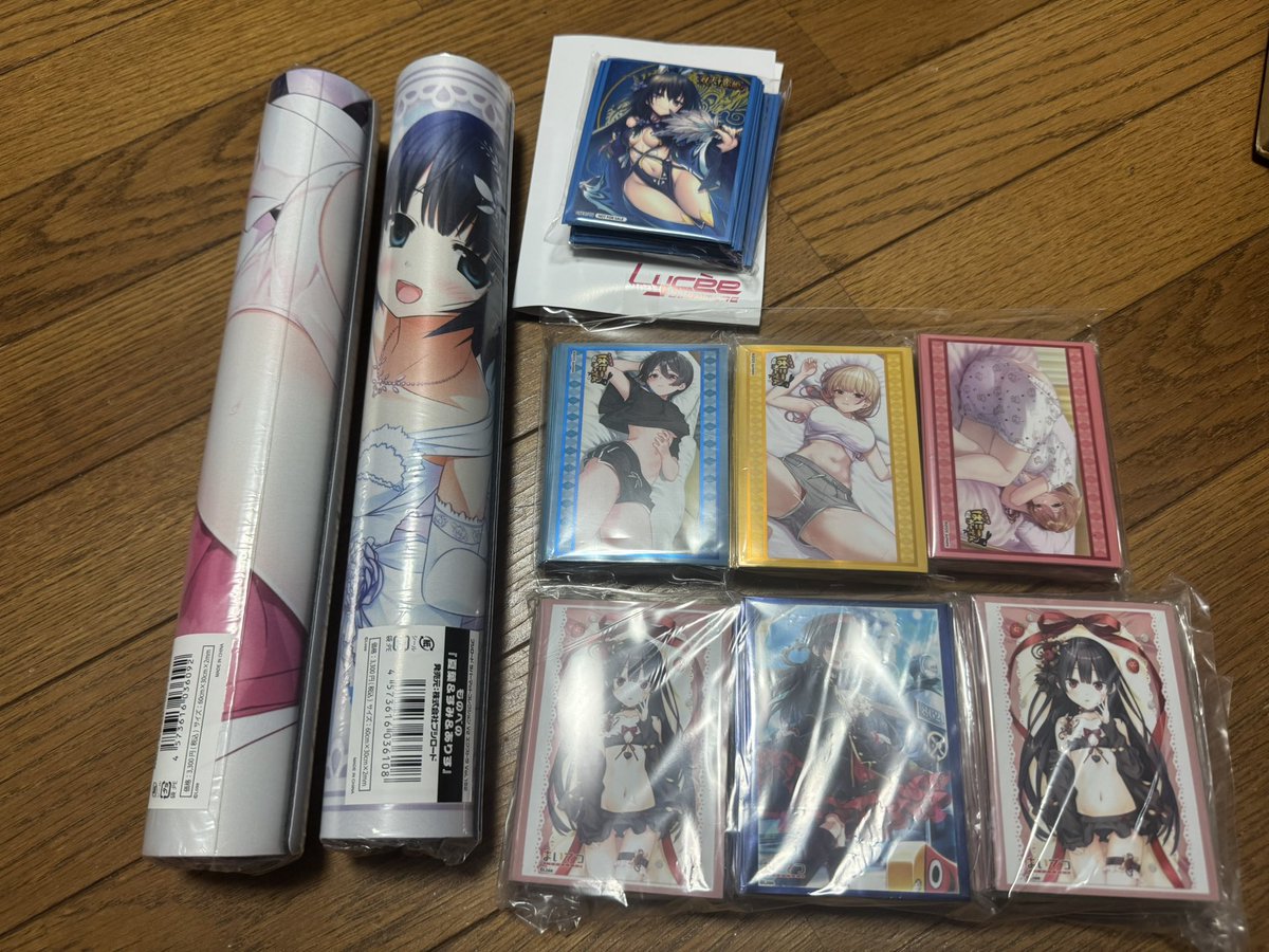 お荷物2、3 江戸なスリーブとプレイマット☺️