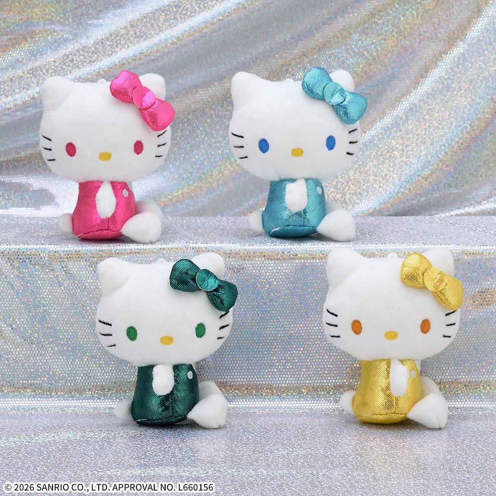 サンリオ　ハローキティ　ジャングルキティ　スノーバージョン　マスコット