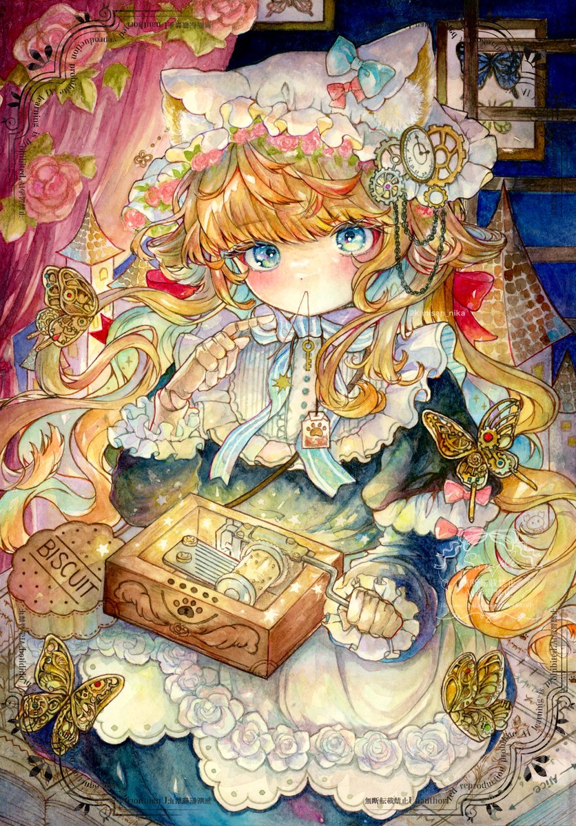 星灯りの機巧人形』 🕰⚙️ #透明水彩 #Antique_memory